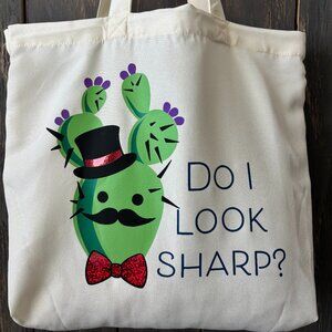 Custom made one of a kind plant lover tote bags